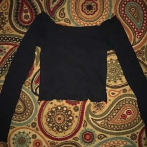 Off shoulder crop top